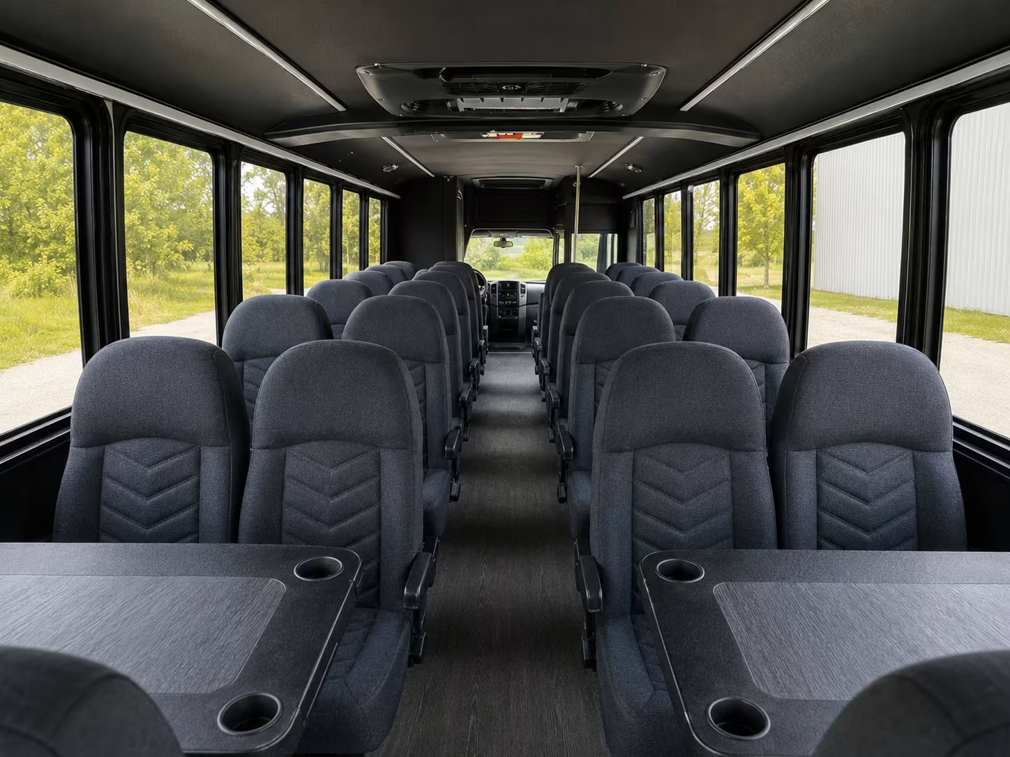 15 passenger minibus interior