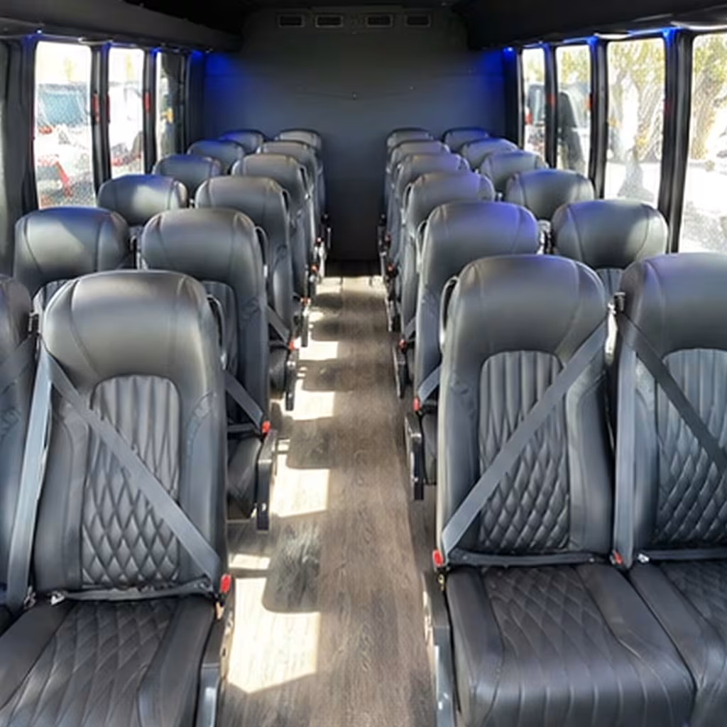 28 passenger minibus inside