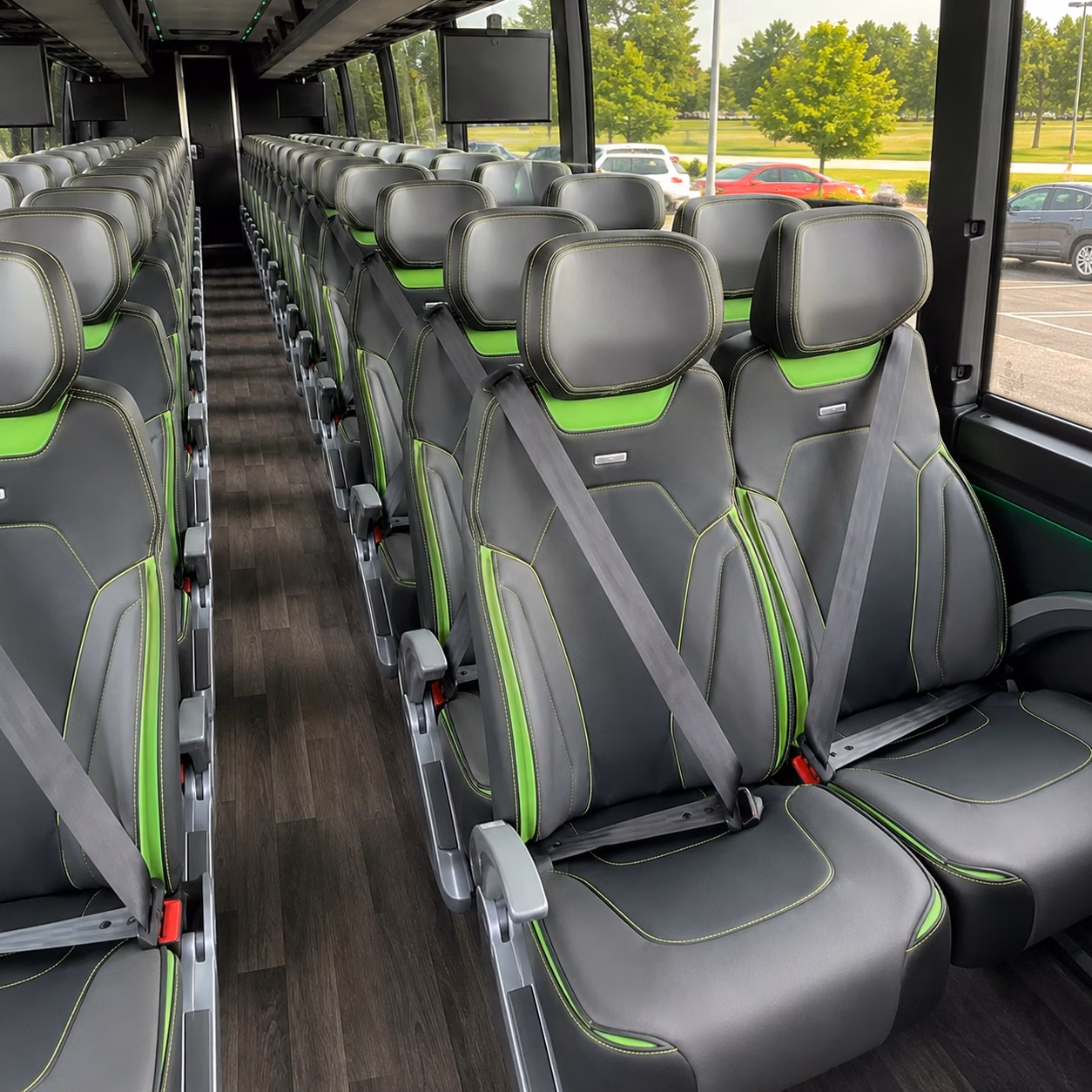 lynwood charter bus rental interior