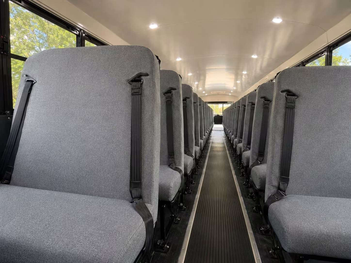 school bus inside